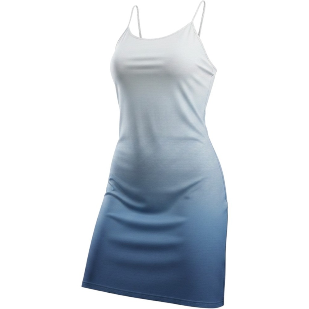 Unbranded Blue Ombre Spaghetti Strap Mini Dress Size 2XL Y2K Summer Beach